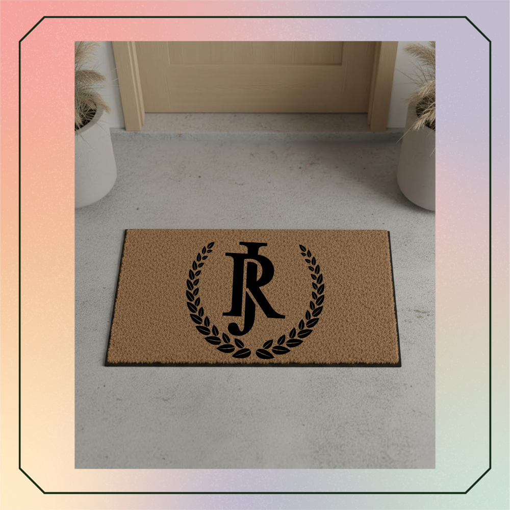Initial monogram (letters customizable)