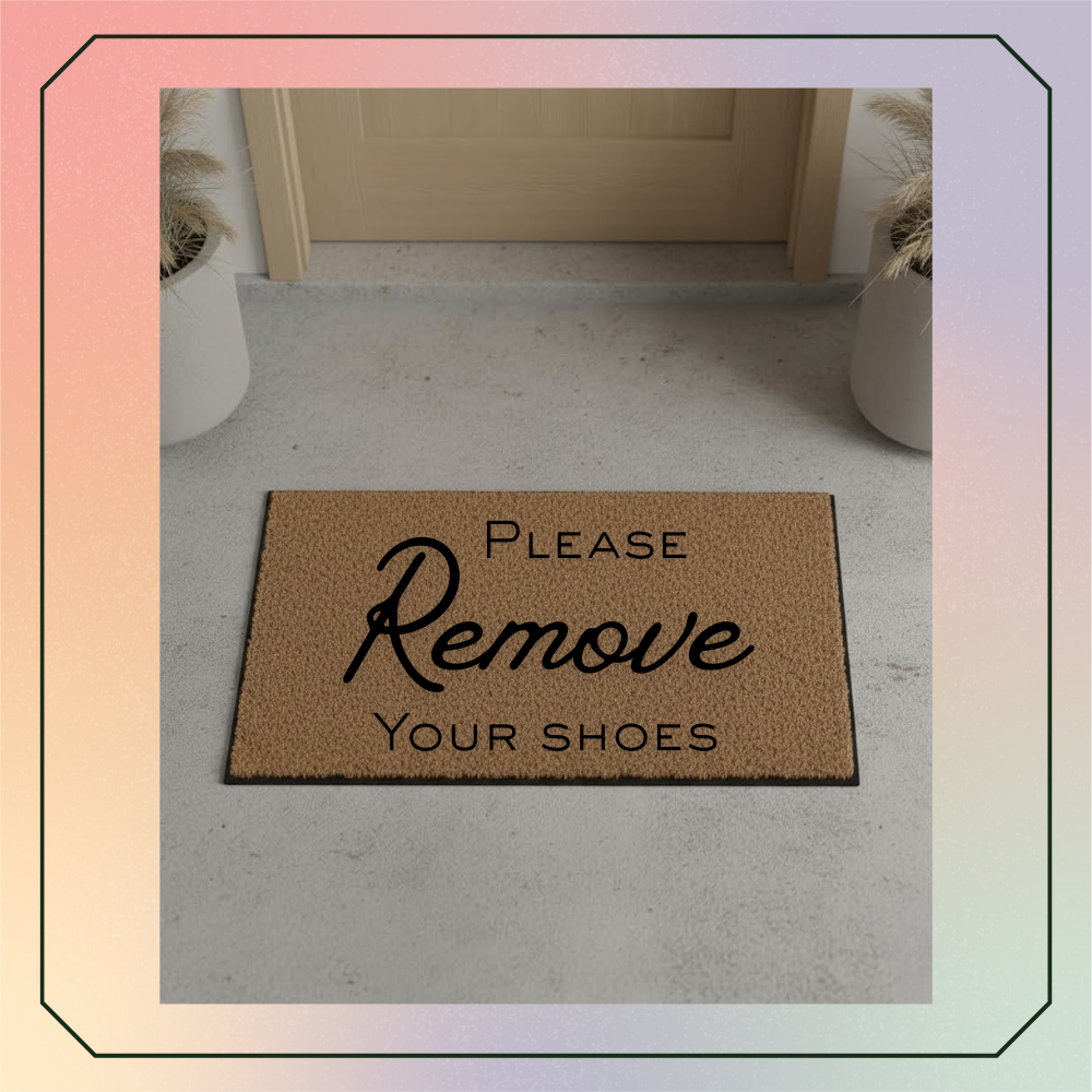 Please remove your shoes
