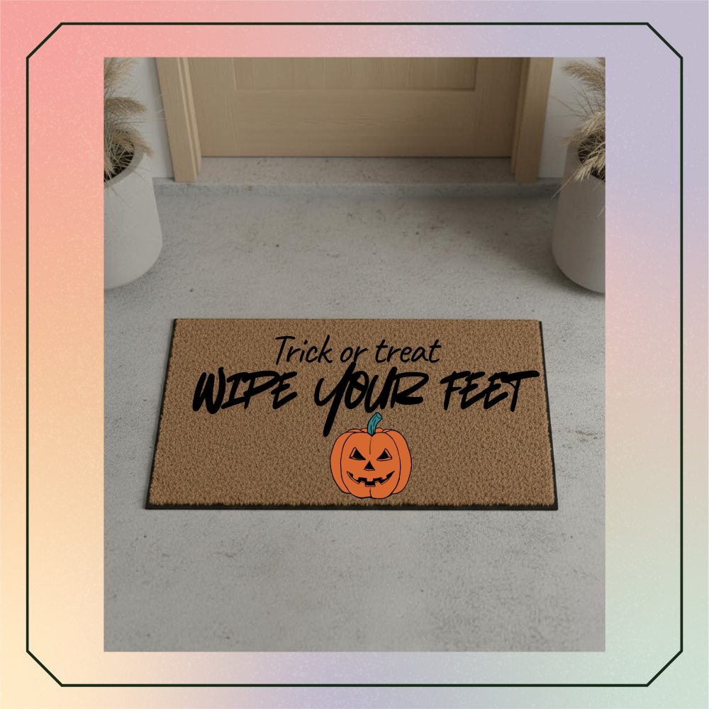 Halloween wipe your feet